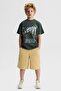 41322 Cloudy Erkrk Kids T-Shirt Green - 2