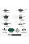 21-Piece Nonstick Cookware Set, PFOA-Free Healthy Cooking Set, Titanium-Reinforced - Green - 2