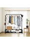 Two-layer single-pole hanger with side hook Black - 6