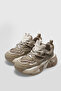 Kate Women's Comfortable High Platform Sneaker Sports Shoes Beige - 4