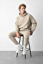 Men's Oversized Sweatpants Set with Kangaroo Pockets and Elastic Cuffs - Home Wear - 5