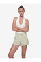 Cotton Pocketed, Tie-Waist, Comfortable Fit Mini Striped Shorts - 2
