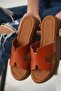 Tile Genuine Leather Slippers Tr31My54F - 3