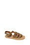 Women's Tan Ankle Buckle Suede Leather Espadrille Sandals 26Sfd205610 - 7