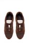 Women's Brown Lace-Up Suede Leather Sneaker 26Pfd141614 - 4