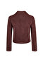 Cassandra Women's Burgundy Slim-Fit Suede Leather Jacket 26Sgd565010 - 5