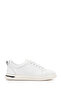 Men's White Lace-Up Thick Sole Shoes Leather Sneakers 26Sfd661018