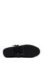Women's Black Double Buckle Straw Genuine Leather Ballerinas, Summer Shoes 25Sfd1820M7 - 4