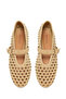 Women's Beige Studded Suede Leather Ballerinas 26Pfd552010 - 4