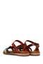 Women's Multi-Colored Buckle Leather Bodrum Sandals 26Sfd331618 - 6