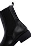 Black Leather Women's Boots - Zippered, Casual, 24wfd 550218 - 7