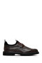 Men's Brown Lace-Up Leather Casual Shoes 25Wfd722114