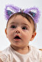 Girl's Lace Detailed Transparent Eared Crown - Sparkling Hair Accessory with Sequin Filling Inside - 8