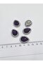 Embellished Edged - Dark Purple Teardrop 18*24mm (25 PIECES)
