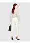 Viscose Blended Regular Waist Stretchy Jogger Pants Women's Beige Trousers - 323A4Kvxl5Cm7 - 5