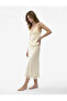 Lace Detailed Comfortable Cut Satin Skirt Pajama Bottoms
