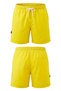 Summer Men's Swim Shorts Quick-Drying Short Length Elastic Lace-Up Beach Pool Shorts Pack of Zippered Pocket - 7