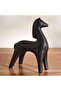 Ainar Ceramic Horse Sculpture 13.8x9x18.5cm - Black - 3