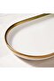 Regale Oval Platter 30x17x3cm - White And Gold - 2