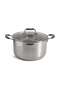 Casa Stainless Steel Cooking Pot With Lid Dia28cm -Chrome - 4