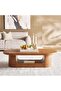 Ezra Coffee Table Oval - Dark Oak - 2