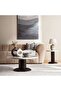 Cavio Coffee Table Marble Round - White & Black - 4