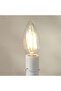 Levin Led C37 Filament Candle Bulb E14 4w Warm Light - White - 2