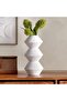Irie Polyresin Decor Vase 15x15x30cm - White