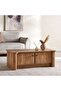 Mhara Coffee Table With 4 Door - Natural