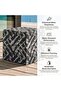 Mix Grey Charcoal Ikat Weave Cube 40x40x40 Zipper Closure240 Gsm High Qulity Mackintosh Pp Fabric - 5