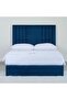 POLINA TWIN BED VELVET BLUE 140X200 CM - 4