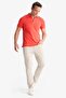 100% Cotton Slim Fit Slim Fit Polo Collar Embroidered Short Sleeve T-Shirt D7665Ax25Sp - 5