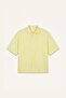100% Cotton Boxy Fit Embroidered Muslin Short Sleeve Yellow Shirt I3102Ax26Hs - 7