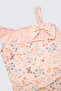 Girls' Upf 40+ Uv Protection Salmon Swimsuit - 3