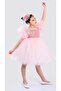 Pemde Colorful Pompom Sleeve Girl's Birthday Party Dress - 2