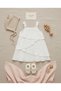Girl's Strappy Dress - 100% Cotton - Ecru