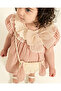 Baby Girl Gingham Patterned Dress and Rabbit Ear Bag Set - 3