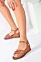 Tan Women's Wedge Heeled Shoes K674305409 - 2