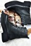 Black Thick Soled Daily Women's Boots Boots L610130109 - 5