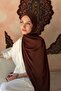 Janjan Evening Dress Shawl Brown - 3