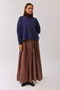 Crew Neck Premium Knitwear Cardigan Navy Blue - 3