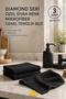 (3 Pieces) Diamond Series Special Black Color Microfiber General Cleaning Cloth 40*40 Cm