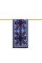 Ecru Cobalt Blue Tulip Voile Silk Scarf - 2