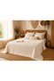 Muslin Natural Cotton Combed Cotton Yarn Production 100% Cotton 260X280Cm King Size Bedspread Pike - 3