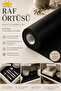 10 Meters * 45 Cm Black Straw Pattern Shelf Cover Cabinet, Non-Slip Non-Slip Cover Inside the Drawer