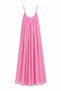 Pink tonal striped strap dress