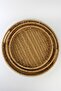 3 Piece Rattan Tray |   Decorative Plate |   Moulding Round Cream - 2