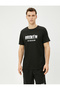 Sports T-Shirt Slogan Printed Short Sleeve Crew Neck - 3
