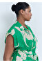 Belted patterned dress - 6