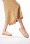 Miami Premium Women's Beige Knitwear Jute Wrap Handmade Espadrille - 7